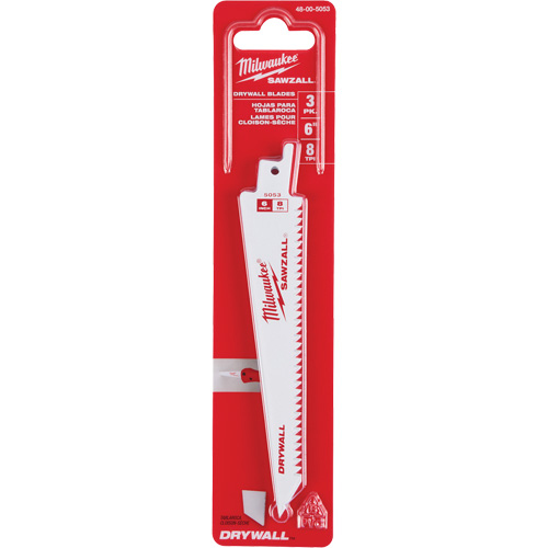 Lames Sawzall 8 TPI pour cloison s&egrave;che Distribution Jean Lapalme