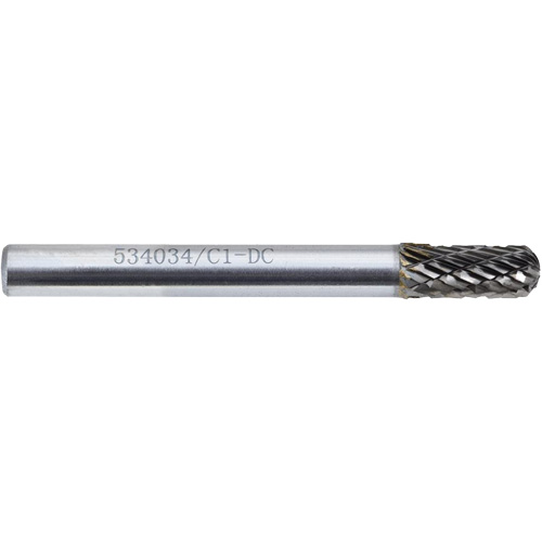 C1-DC JET-KUT GP Round Nose Shape Carbide Bur, 1/4" Dia. Distribution Jean Lapalme