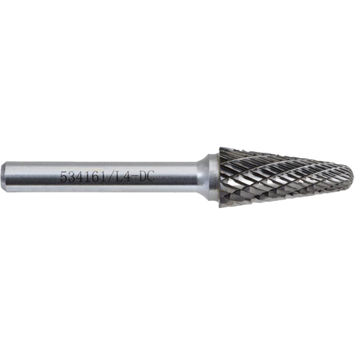 L4-DC JET-KUT Taper Shape Bur 9 (Radius End), 1/2" Dia. Distribution Jean Lapalme