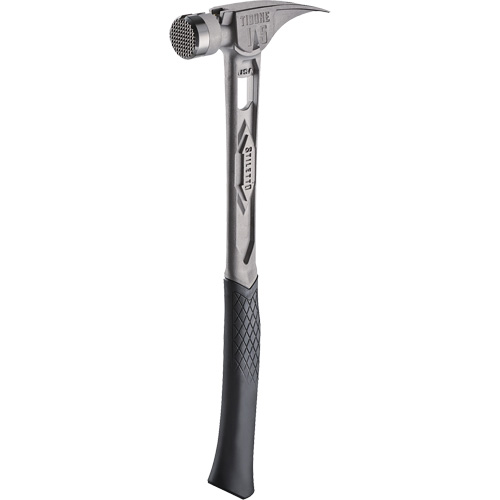 Marteau de charpente en titane meul&eacute; TIBONE, 15 oz, Prise en Acier plein, 17-17/50" lo Distribution Jean Lapalme