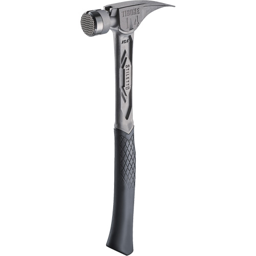 Marteau de charpente en titane meul&eacute; TIBONE, 14 oz, Prise en Acier plein, 15-1/4" lo Distribution Jean Lapalme