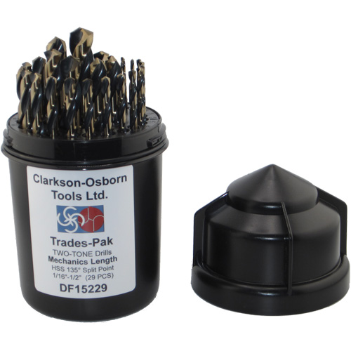 Two-Tone 29-Piece Mechanic's Drill Set, High Speed Steel Distribution Jean Lapalme