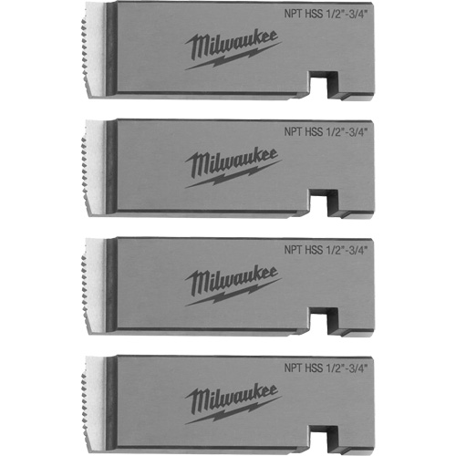 Fili&egrave;res de filetage pour tuyaux universel NPT, Pour tuyau de 1/2"-3/4", Haute vitesse pour acier inoxydable Distribution Jean Lapalme
