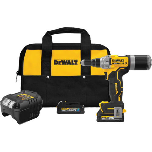XR&reg; Brushless Cordless 1/4" Rivet Tool Kit with POWERSTACK Distribution Jean Lapalme