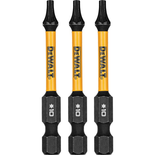 3-Piece FLEXTORQ&reg; Impact Screwdriving Bits, Torx, T-10, 1/4" Drive Distribution Jean Lapalme