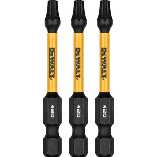 3-Piece FLEXTORQ&reg; Impact Screwdriving Bits, Torx, T-20, 1/4" Drive Distribution Jean Lapalme