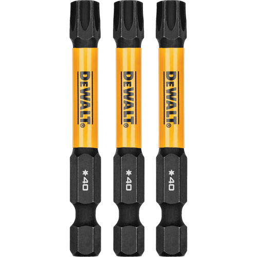 3-Piece FLEXTORQ&reg; Impact Screwdriving Bits, Torx, T-40, 1/4" Drive Distribution Jean Lapalme