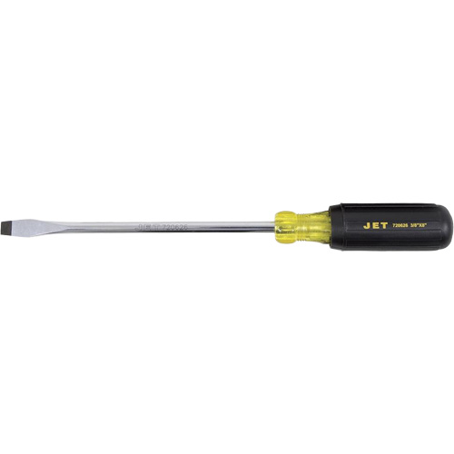 JKSS-8R Slot Screwdriver, 3/8" Tip, Round, 8" L, Cushion Grip Handle Distribution Jean Lapalme