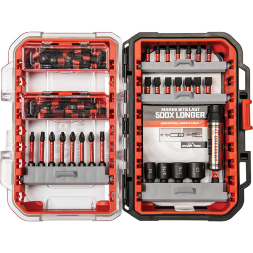 Jeu de fixation pour forets VORTEX, 55 Mcx, Phillips/&agrave; fentes/Carr&eacute;e/Torx Distribution Jean Lapalme