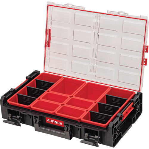 Organisateur tr&egrave;s-grand avec bacs courts Arx, 23" x 15-1/5" x 5", Noir Distribution Jean Lapalme