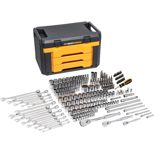 12-Point Mechanics Tool Set in 3 Drawer Storage Box Distribution Jean Lapalme