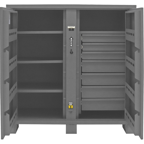 Armoire de rangement pour le chantier, Acier, 59 pi³, Gris Distribution Jean Lapalme