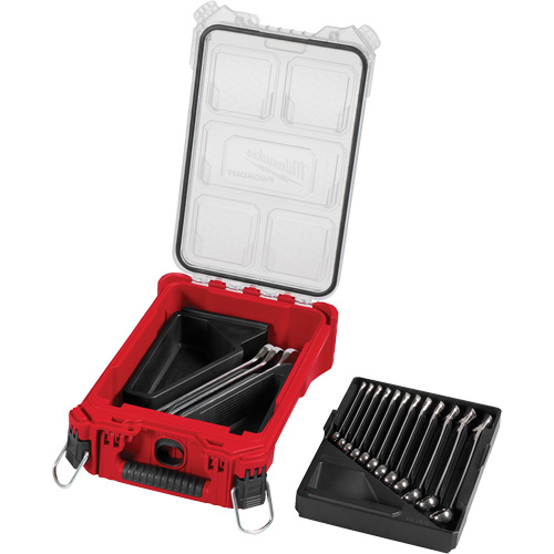 Wrench Set with PackOut Compact Organizer, Combination, 15 Pieces, Metric Distribution Jean Lapalme