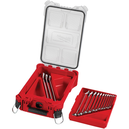 SAE Wrench Set with PackOut Compact Organizer, Combination, 15 Pieces, Imperial Distribution Jean Lapalme