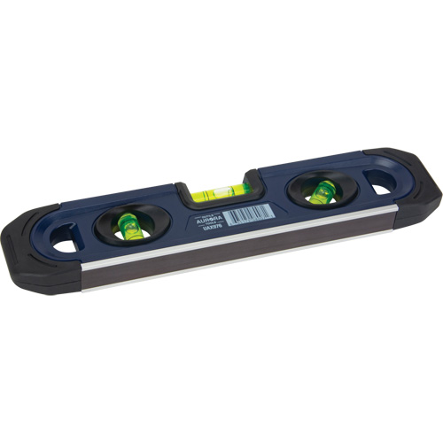 Torpedo Level, 9" L, 3 Vials, Magnetic Distribution Jean Lapalme