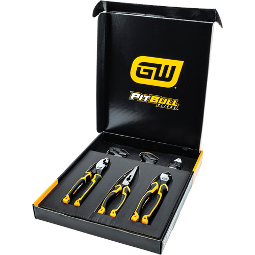 PITBULL Dual Material Mixed Plier Set, 6 Pieces Distribution Jean Lapalme
