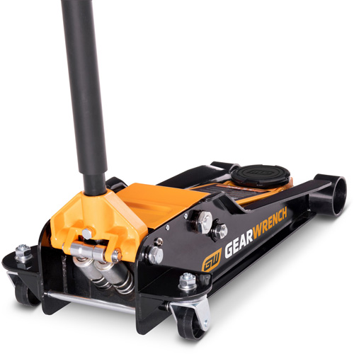 Low Profile Floor Jack, 3.5 Ton(s) Capacity, 3-3/4" Lowered, 21-3/4" Raised, Manual Hydraulic Distribution Jean Lapalme