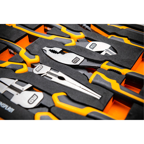 PITBULL Cushion Grip Pliers Set in Foam Storage Tray, 5 Pieces Distribution Jean Lapalme