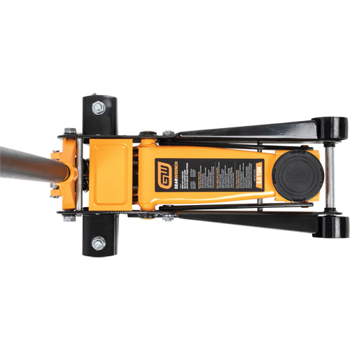 Cric &agrave; planchers pour usage intensif, 3 tonne(s) Capacit&eacute;, 5-1/4" Abaiss&eacute;e, 18-1/4" &eacute;lev&eacute;e, Hydraulique &agrave; main Distribution Jean Lapalme
