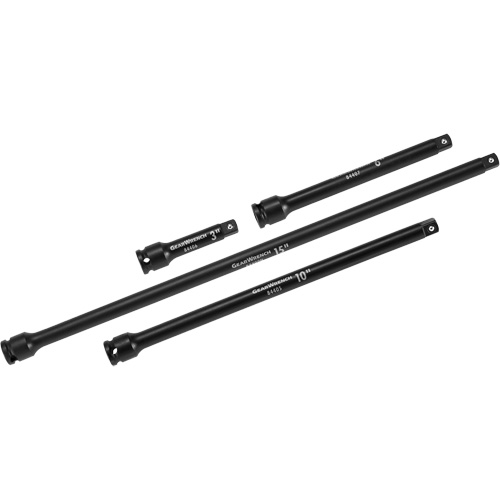 Drive Impact Extension Set, 3/8" Drive, Manganese Phosphate Finish, 4 Pcs Distribution Jean Lapalme
