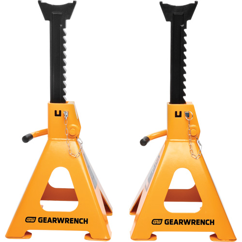 Ratcheting Jack Stand, Locking Pin, 6 tons Capacity, 15-3/4" - 24-1/2" H Distribution Jean Lapalme