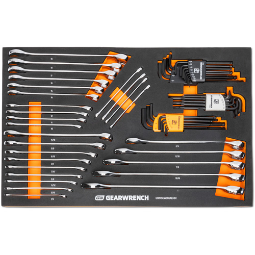 6-Point Combination Wrench and Hex Key Set in Foam Storage Tray Distribution Jean Lapalme