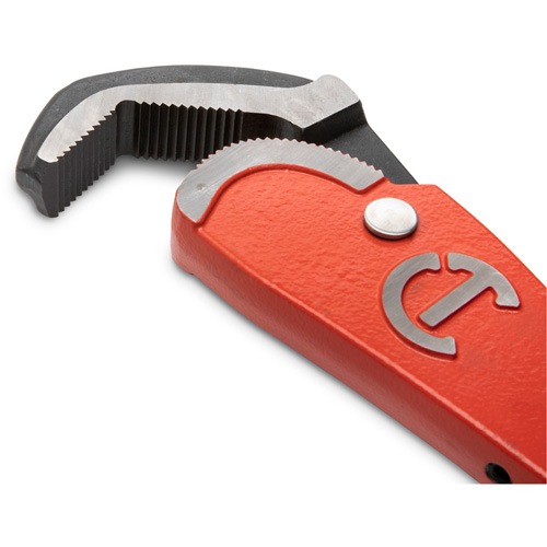 Cl&eacute; pour tuyau en acier auto-ajustable, Cap des m&acirc;choires 2-1/2", Longueur 16", Fini Rev&ecirc;tement en poudre, Prise Non-ergonomique Distribution Jean Lapalme