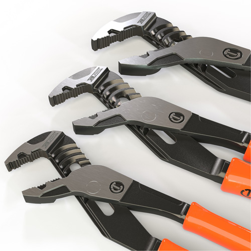 Z2 K9 Straight Jaw Dipped Handle Tongue & Groove Plier Set, 3 Pieces Distribution Jean Lapalme