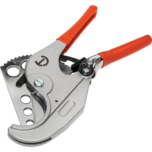 Coupe tuyau en PVC &agrave; rochet avec prises tremp&eacute;es, Capacit&eacute; de 1/4"- 2-3/8" Distribution Jean Lapalme