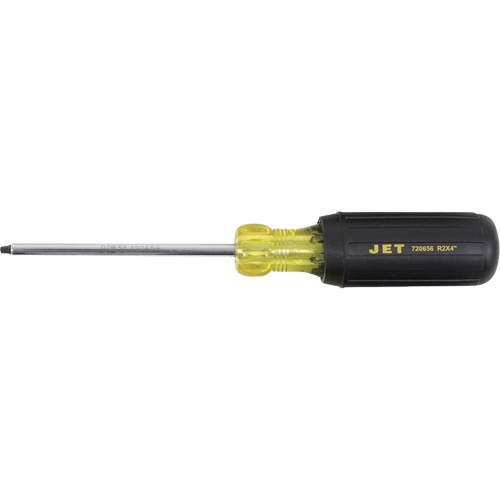 JKSR-2 Tournevis &agrave; pointe carr&eacute;e, Tige de #2, Ronde, 4" lo, Prise en Coussin&eacute;e Distribution Jean Lapalme