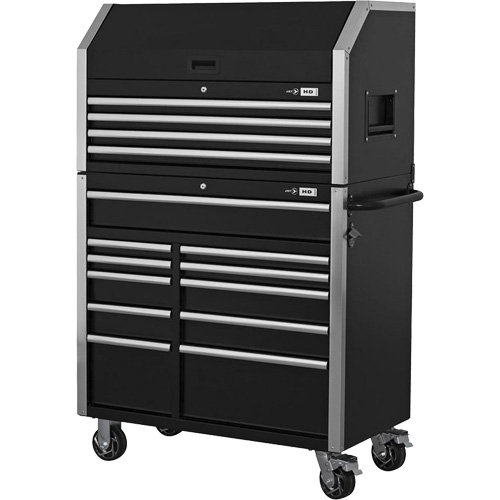 HDCC-4115 HD Series Toolbox Combo, 21-1/2" D x 44-1/5" W x 63-3/10" H, Black Distribution Jean Lapalme