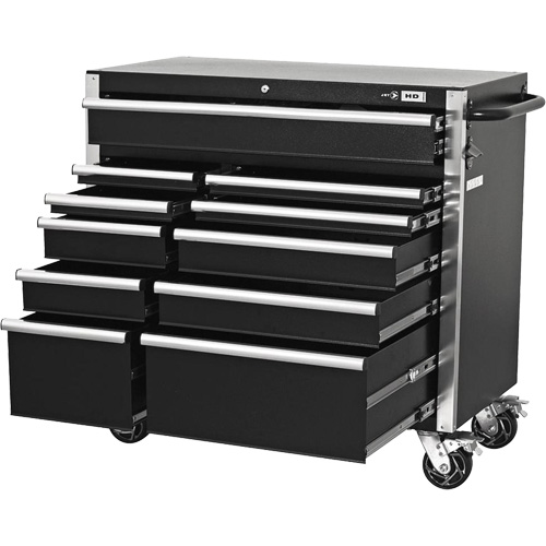 HDCC-4115 HD Series Toolbox Combo, 21-1/2" D x 44-1/5" W x 63-3/10" H, Black Distribution Jean Lapalme