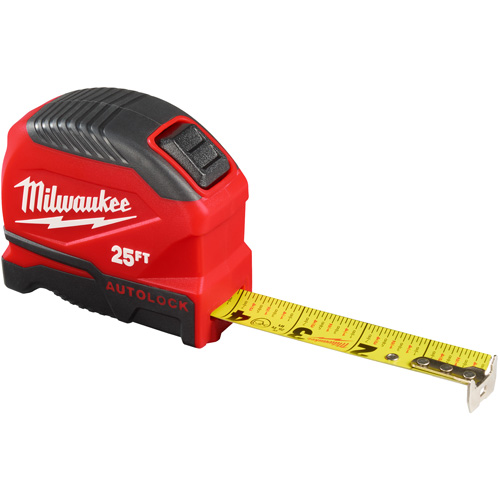 Auto-Lock Tape Measure, 1" x 25' Distribution Jean Lapalme