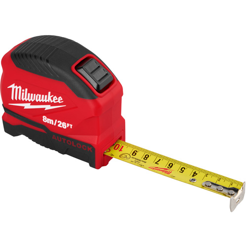 Auto-Lock Tape Measure, 1" x 26' Distribution Jean Lapalme