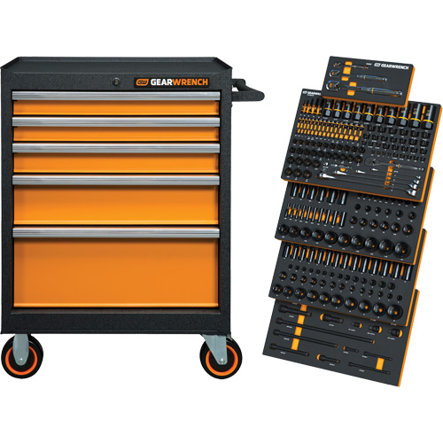 Jeu d'outils de m&eacute;canicien dans des plateaux modulaires en mousse avec conteneur de rangement, 247 morceaux Distribution Jean Lapalme