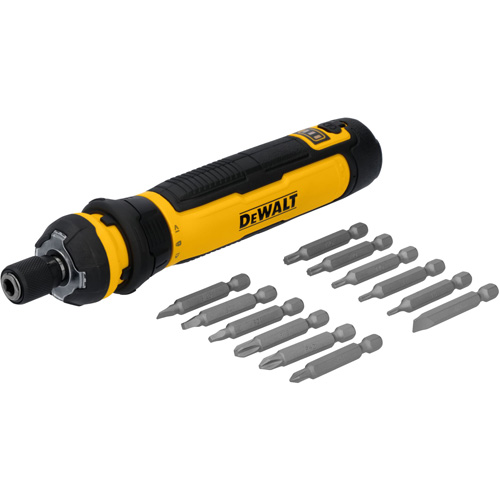 Jeu de tournevis sans fil de 14 morceaux avec commande FLEXDRIVE, 4 V, 44 lb-po/5 Nm couple max. Distribution Jean Lapalme
