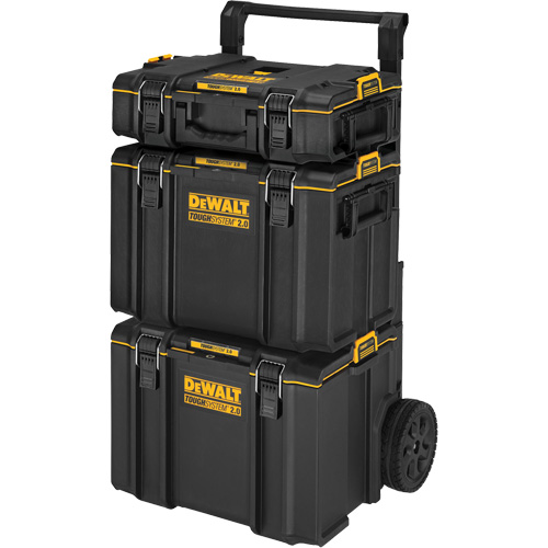 TOUGHSYSTEM&reg; 2.0 Rolling Tower, 24" x 20-2/5" x 34-1/2", Black/Yellow Distribution Jean Lapalme