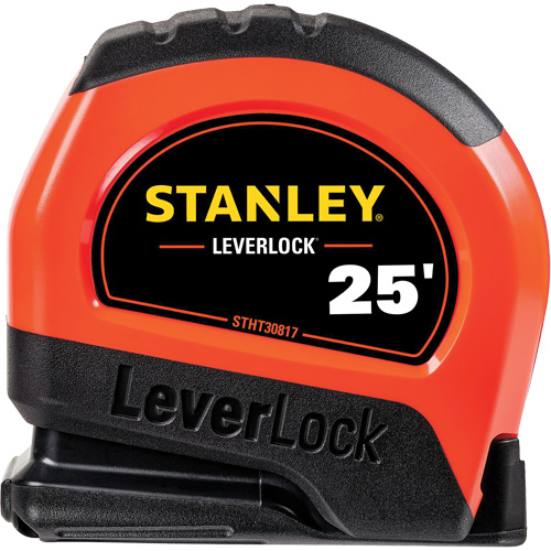 Ruban &agrave; mesurer haute visibilit&eacute; LEVERLOCK, 25', Marques de goujon Imp&eacute;rial Distribution Jean Lapalme