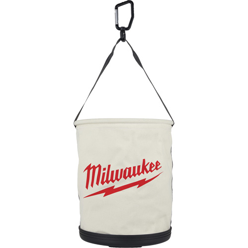 Utility Bucket Bag, 11-81/100" L x 11-81/100" W x 14-57/100" H, Polyester, White Distribution Jean Lapalme
