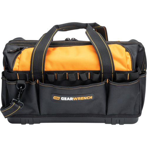 Sac &agrave; outils de 20" pour les professionnels, Nylon, 33 pochettes, Noir/Orange Distribution Jean Lapalme