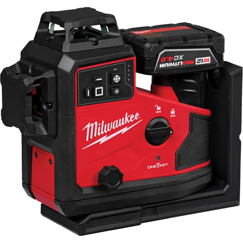 Laser vert &agrave; 3 plans sur 360° M12 avec r&eacute;cepteur et alignement automatique Distribution Jean Lapalme