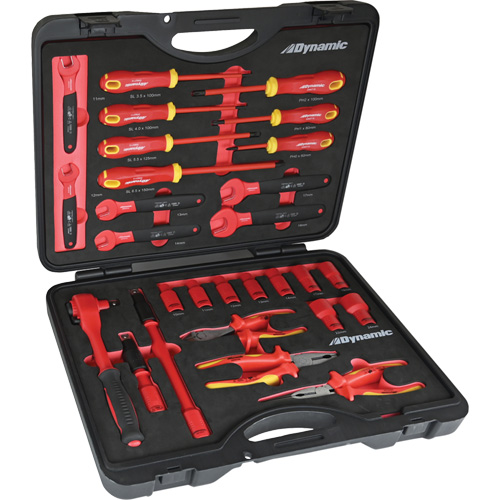 Jeu d'outils isol&eacute;s, 1000 V, 28 M Distribution Jean Lapalme