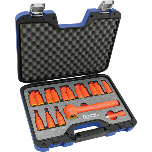 Douille isol&eacute;e, foret hex SAE & m&eacute;trique &agrave; prise 3/8" avec fixation, 1000 V, 16 M Distribution Jean Lapalme