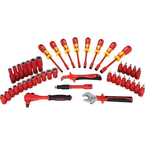 Insulated Socket & Tool Set, 44 Pcs Distribution Jean Lapalme