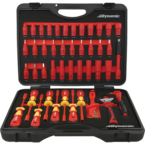 Insulated Socket & Tool Set, 44 Pcs Distribution Jean Lapalme