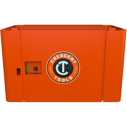 Armoire de rangement s&eacute;curis&eacute;e RAILWORKS en acier avec panneau &agrave; porte simple verrouillable Distribution Jean Lapalme
