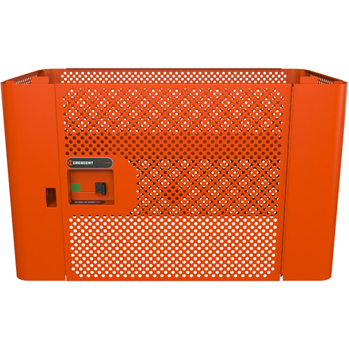 Panneau de s&eacute;curit&eacute; en maille RAILWORKS avec porte simple et rangement verrouillable Distribution Jean Lapalme