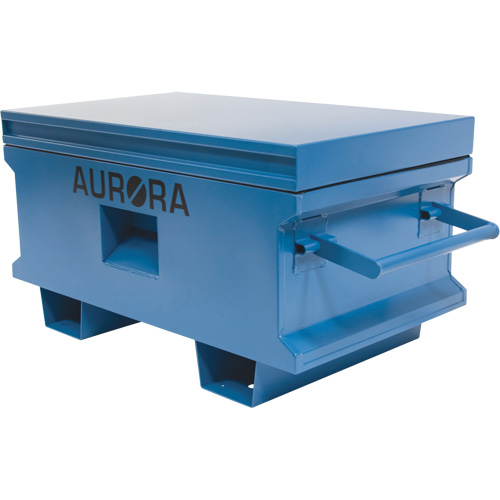 Coffre &agrave; outils de chantier, 33" x 20-3/10" x 18-3/10", Acier, Bleu Distribution Jean Lapalme