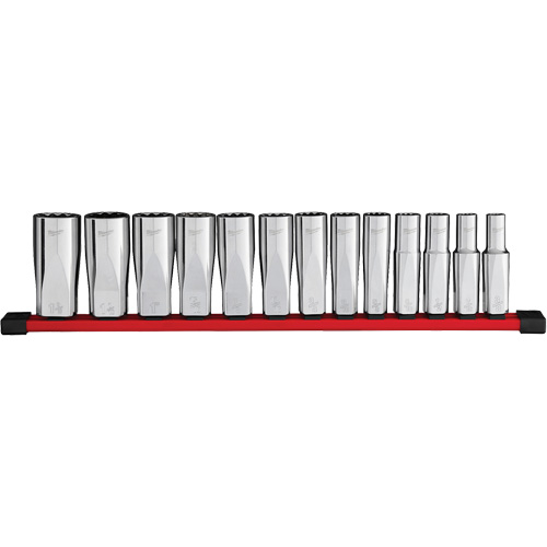 Jeu de douilles profondes SAE &agrave; 12 pans, 13 Mcx, Prise de 1/2", Profond Distribution Jean Lapalme