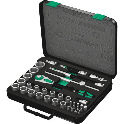 8100 SC 2 Zyklop Speed Ratchet Set, 37 Pcs, 3/8" Drive Size Distribution Jean Lapalme
